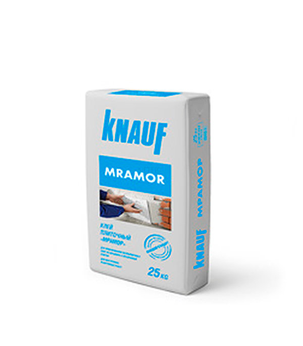 Клей для плитки Knauf Мрамор 25 кг белый