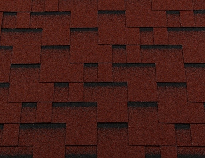 RoofShield Премиум-Модерн Красный с оттенением