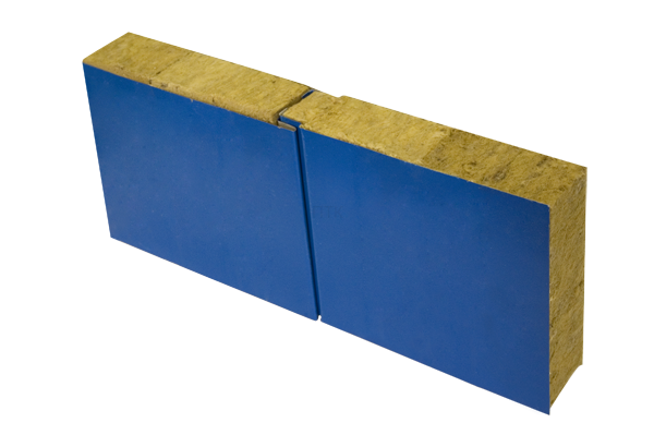 Стеновая трехслойная сэндвич-панель с видимым креплением Z-Lock 120мм (МВ)